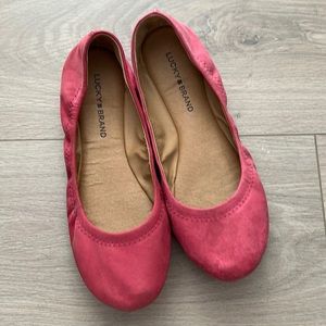 Lucky suede ballet flats